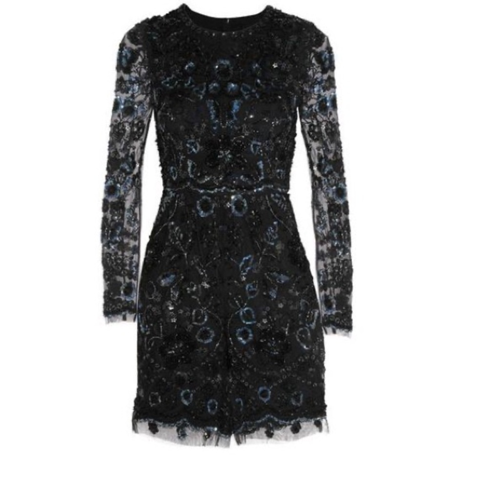 Embellished Butterfly Playsuit in Black
Needle & Thread